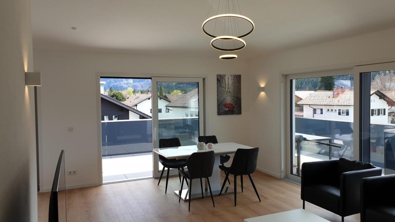 Ferienwohnung Panorama Penthouse Füssen Exterior foto