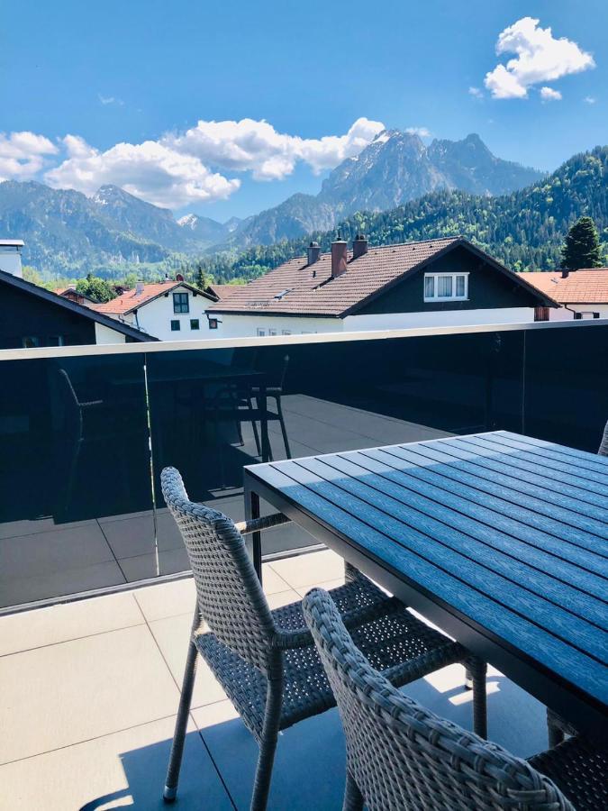 Ferienwohnung Panorama Penthouse Füssen Exterior foto