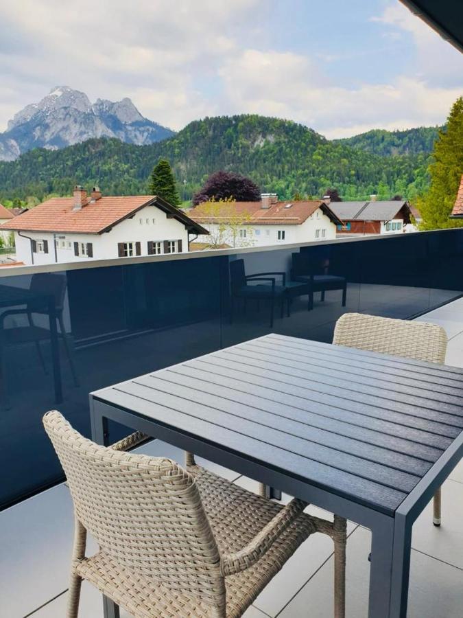 Ferienwohnung Panorama Penthouse Füssen Exterior foto