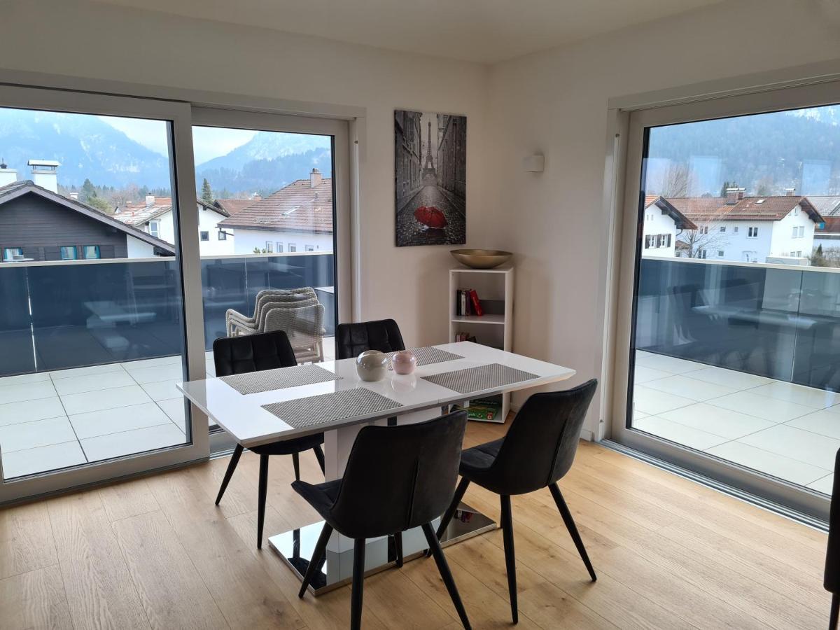 Ferienwohnung Panorama Penthouse Füssen Exterior foto